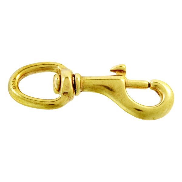 Campbell Chain & Fittings Campbell 5/8 in. D X 3-1/8 in. L Polished Bronze Bolt Snap 70 lb T7625104